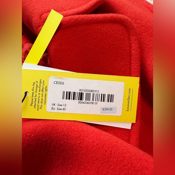 NWT Karen Millen Ted Wool Trench Coat - Size 8 - Picture 5 of 7